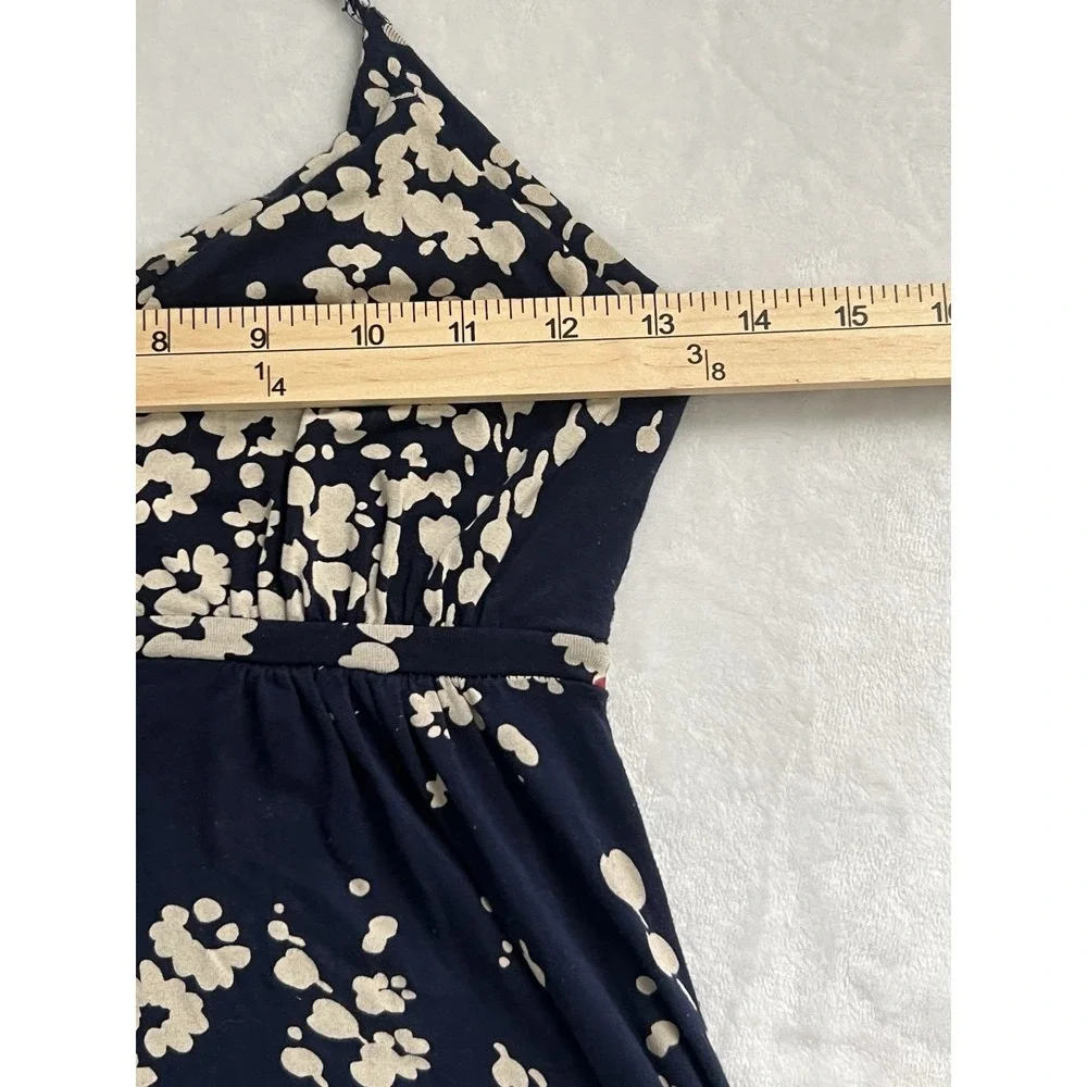 Express Women's Navy Floral Halter Neck Sleeveless Maxi Dress‎ Size XS